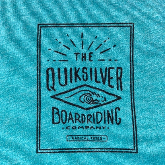 Blue Quicksilver Short Sleeve. Size Mens Small - Picture 4 of 4